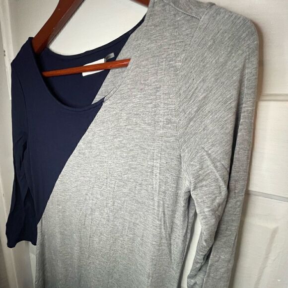 Calvin Klein Long 3/4 Sleeve Cotton Dress - Picture 6 of 9